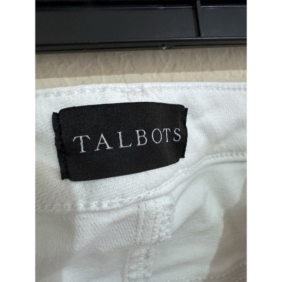 Talbots Jeans Womens 20W White Jegging Crop Simply Flattering Collection Stretch - Picture 7 of 11